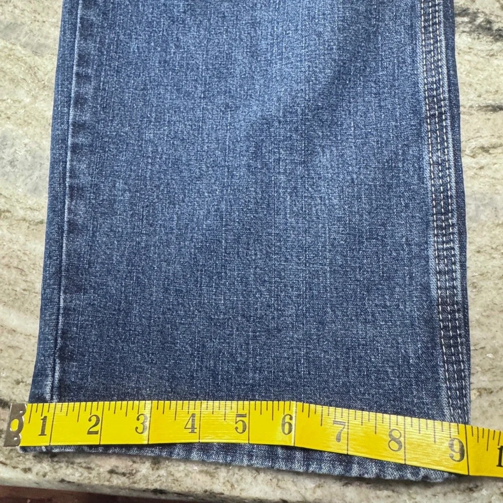 Wrangler Carpenter Jeans Mens 36x34 Denim Y2K Blue Workwear Utility